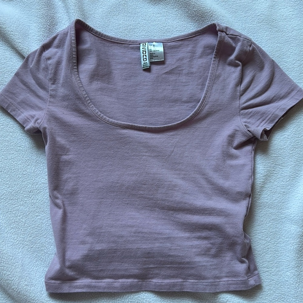 divided h&m light purple basic.